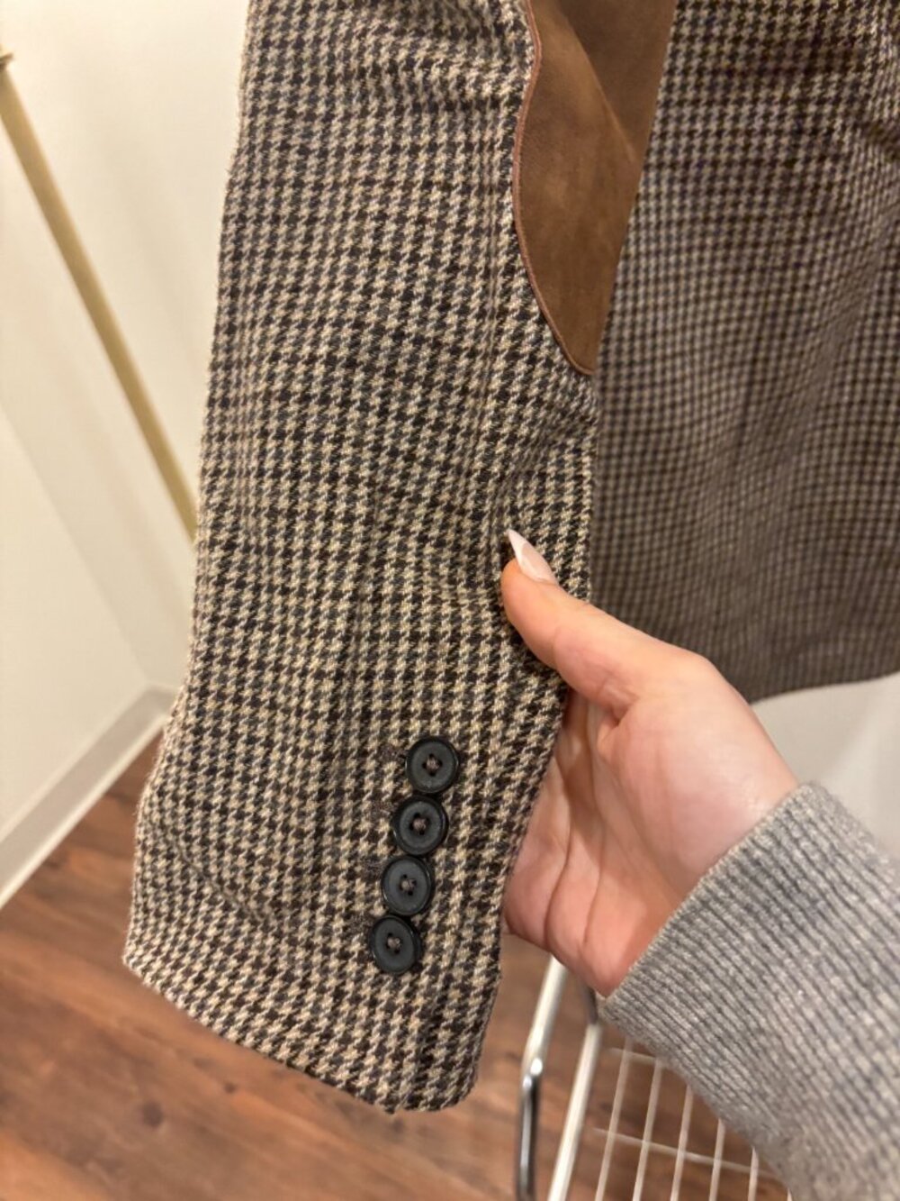 Zara Houndstooth Blazer - Picture 4 of 5